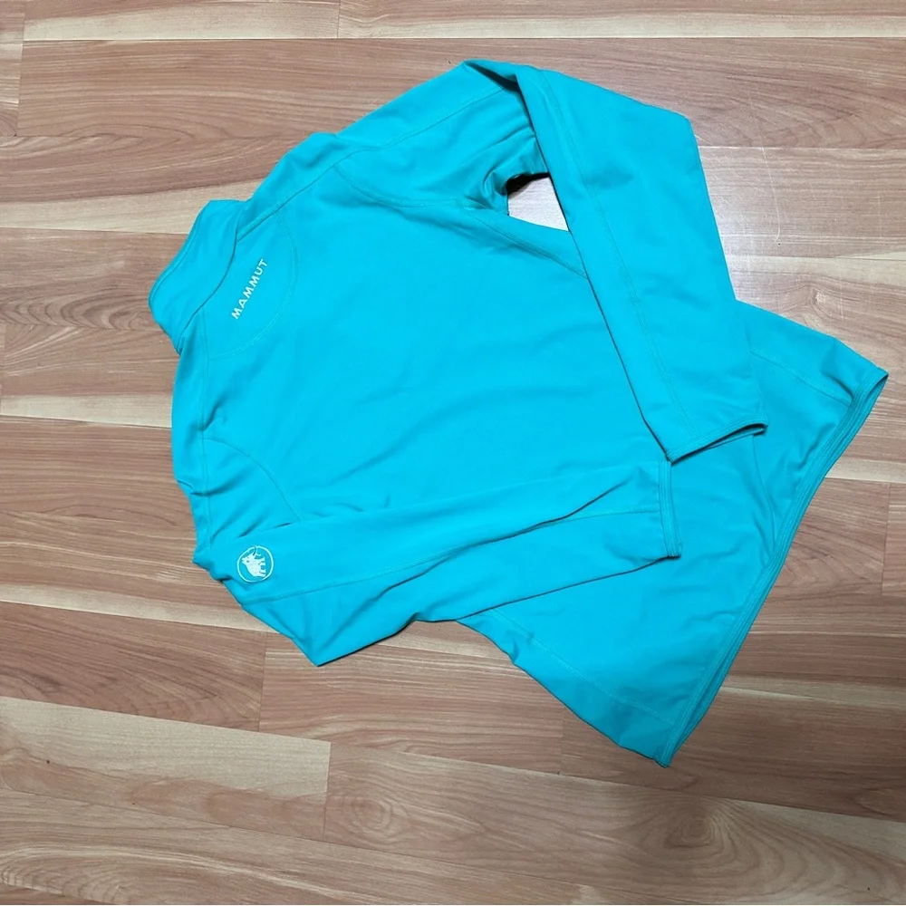 Marmot Teal Quarter-Zip Pullover - Picture 5 of 7